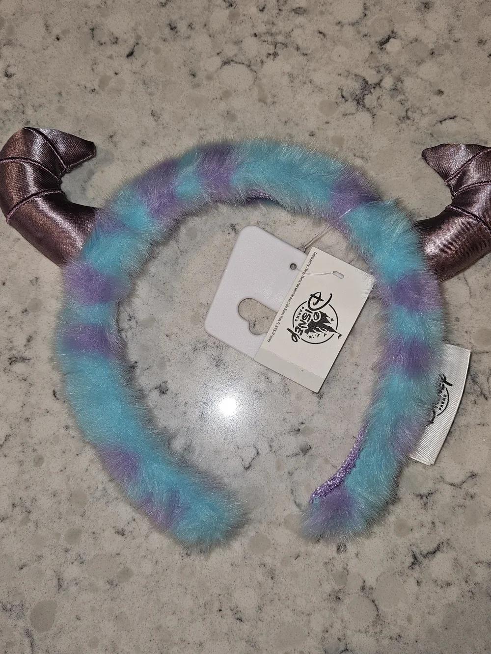 Disney Plush Teal & Purple Horned Headband